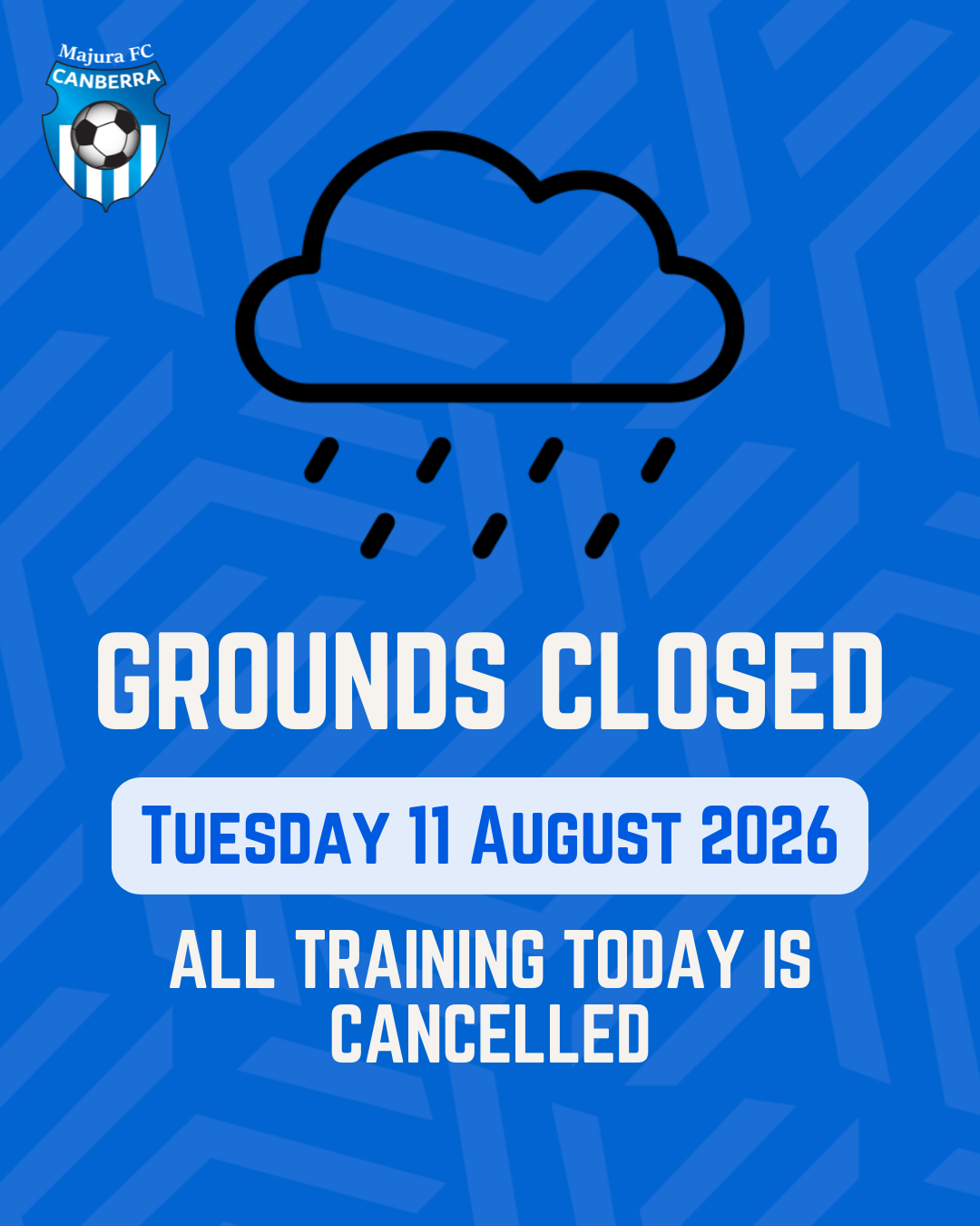 SPORTSGROUNDS ARE CLOSED